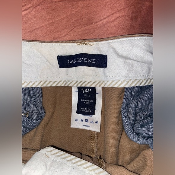 Lands End Women’s Petite 14 Trouser Leg Pants - Picture 4 of 6